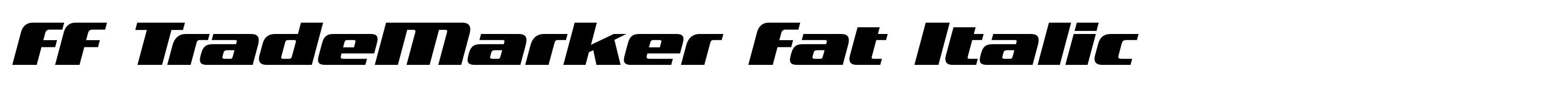 FF TradeMarker Fat Italic